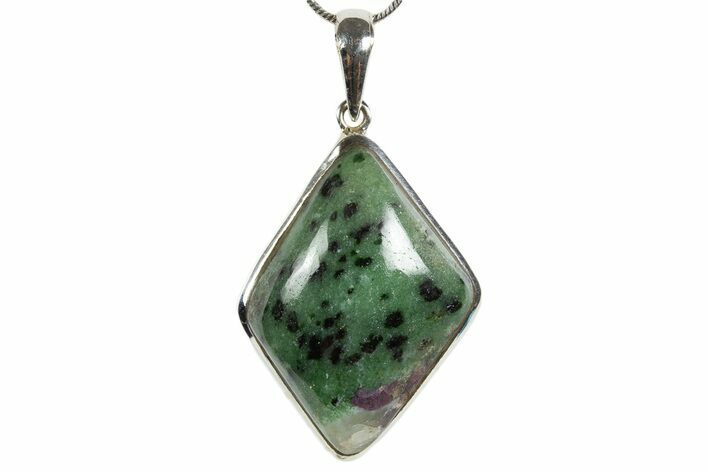 Ruby Zoisite Pendant (Necklace) - Sterling Silver #345233